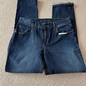 Mott & Bow Women's Boyfriend Jeans - Indigo Blue